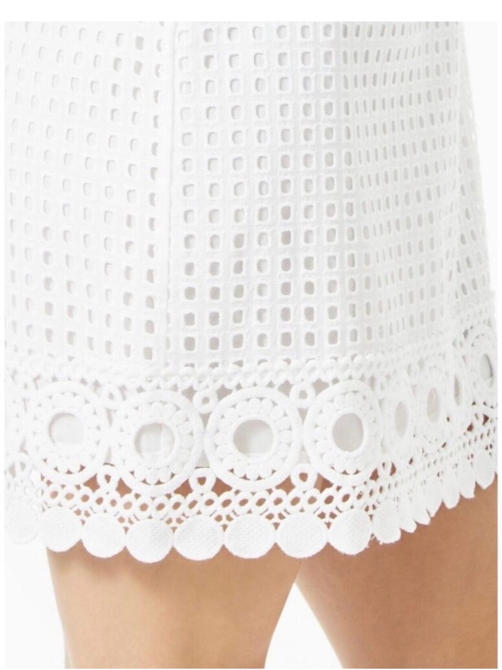 Lilly Pulitzer Jennifer eyelet shift dress white size 4 - Picture 4 of 13